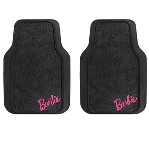 Barbie 2 PC Rubber Car Floor Mats